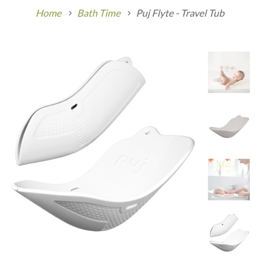 Puj Flyte Compact Tub - White - up to 6 months